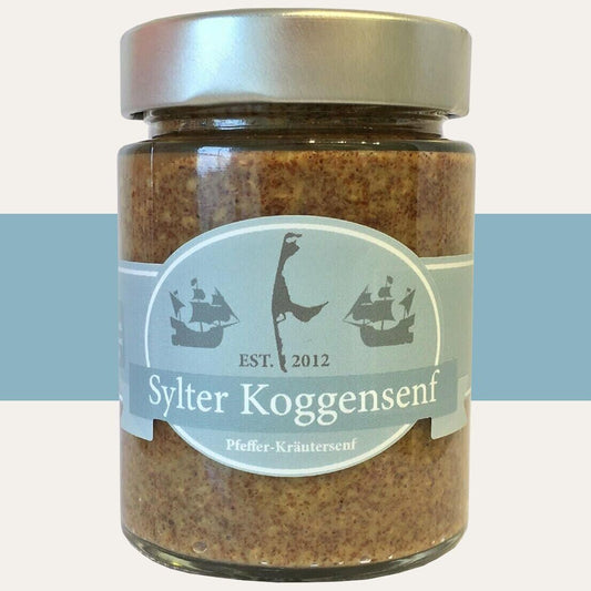 Sylter Koggensenf - Pfeffer Kräutersenf